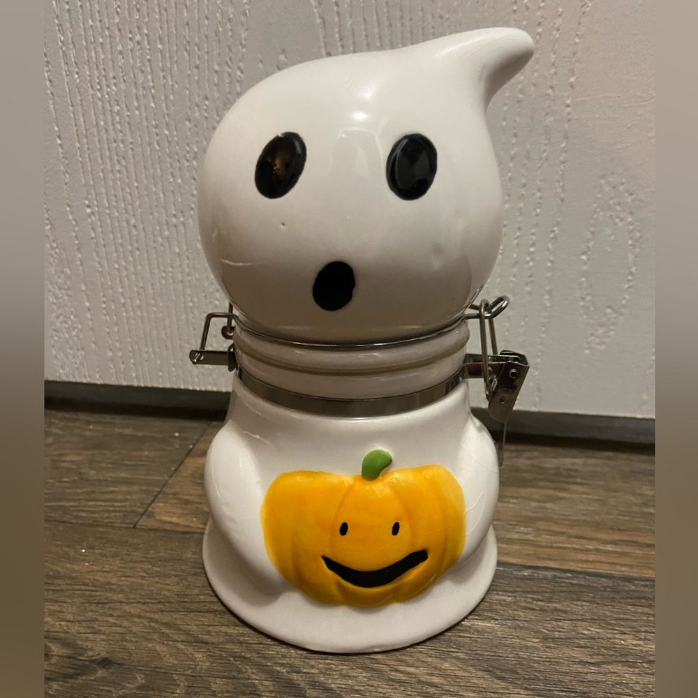 Vintage small ghost jar